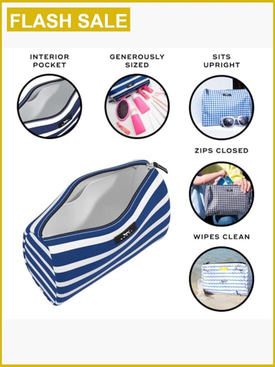 Amazon.com: EACHY Travel Makeup Bag,Large Capacity Cosmetic  Water-Resistant Toiletry Bag, Fits Full-Size Bottles, Travel Cosmetic Case